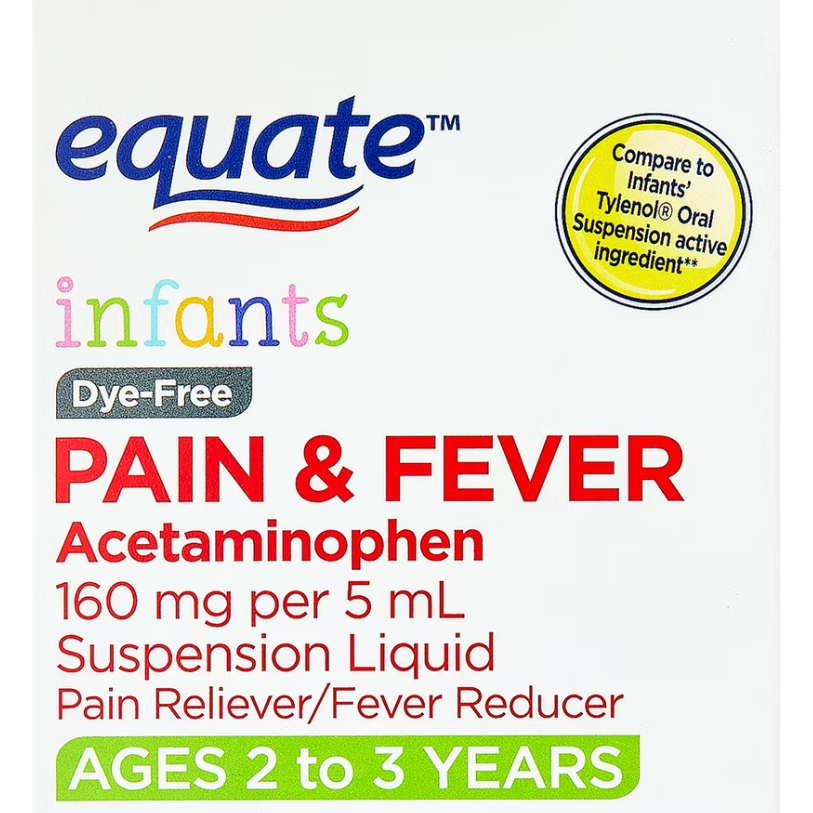 Generic children's acetaminophen suspension 160 mg per 5 mL, variant 3