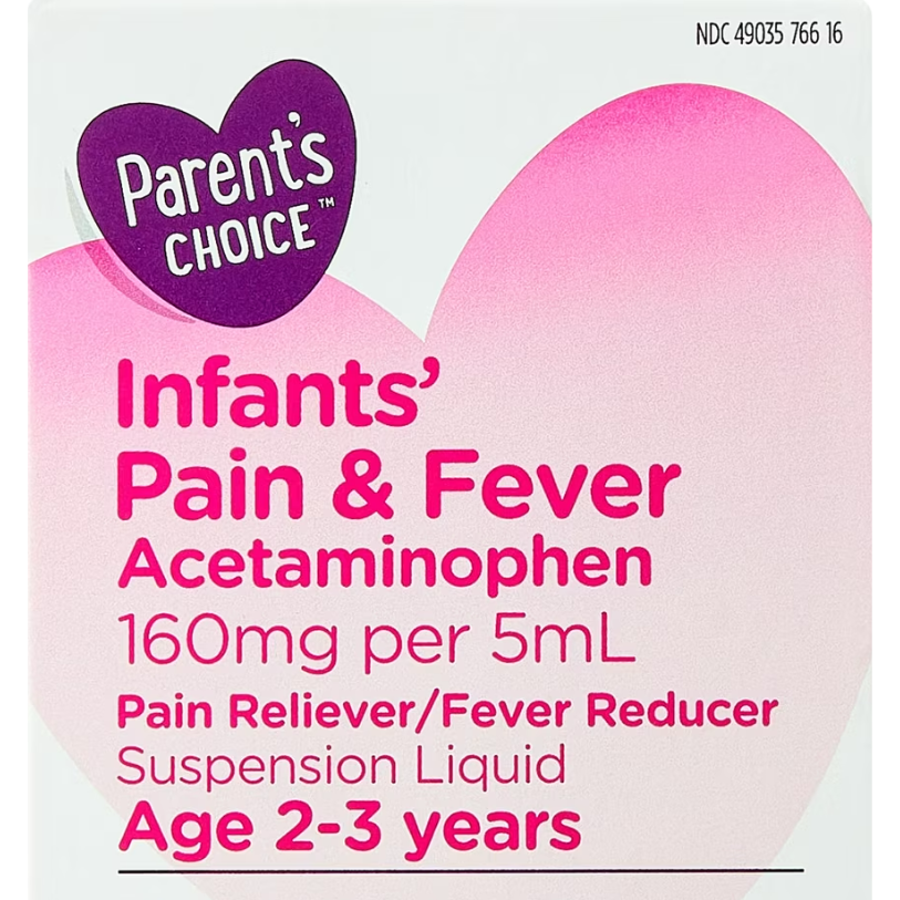 Generic children's acetaminophen suspension 160 mg per 5 mL, variant 7