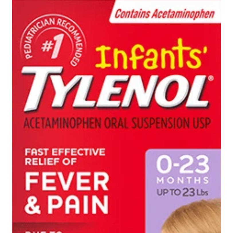 Generic children's acetaminophen suspension 160 mg per 5 mL, variant 9